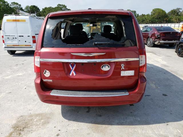2A4RR8DG4BR656398 - 2011 CHRYSLER TOWN & COU TOURING L RED photo 6