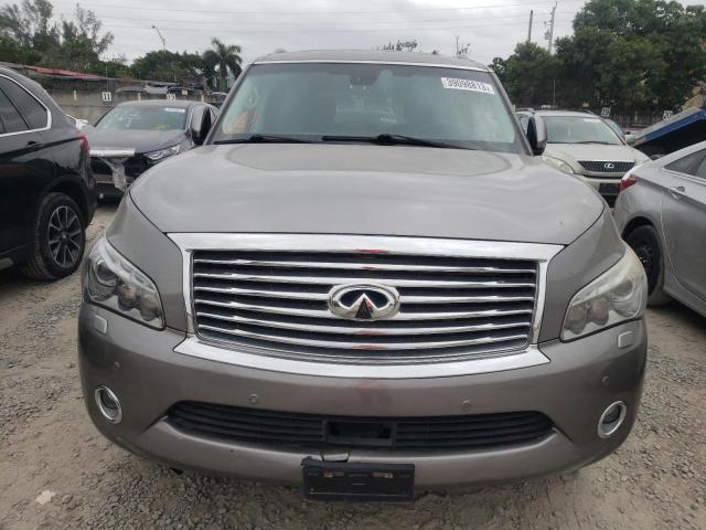 JN8AZ2NE6E9063931 - 2014 INFINITI QX80 GRAY photo 5