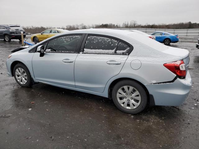 2HGFB2F54CH544778 - 2012 HONDA CIVIC LX BLUE photo 2