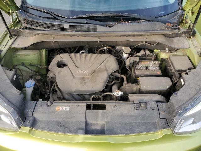 KNDJN2A22F7760223 - 2015 KIA SOUL GREEN photo 11