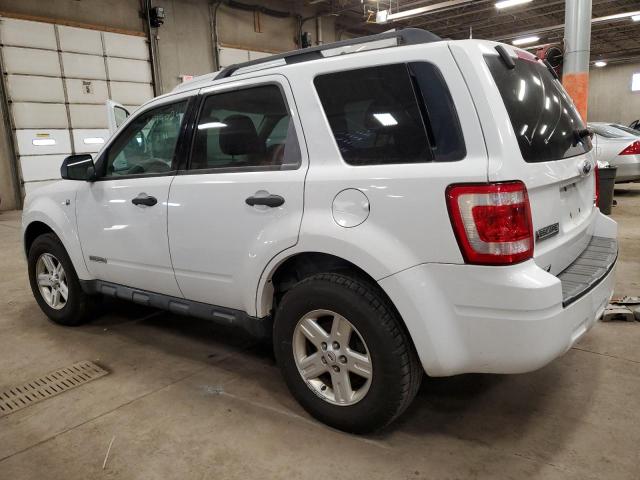 1FMCU59H88KC14544 - 2008 FORD ESCAPE HEV WHITE photo 2