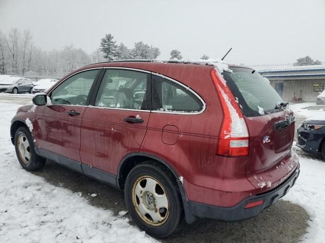 JHLRE483X7C052682 - 2007 HONDA CR-V LX BURGUNDY photo 2