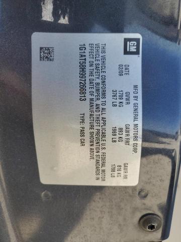 1G1AT58H997266813 - 2009 CHEVROLET COBALT LT BLUE photo 12