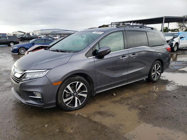 5FNRL6H93JB029371 - 2018 HONDA ODYSSEY ELITE GRAY photo 1