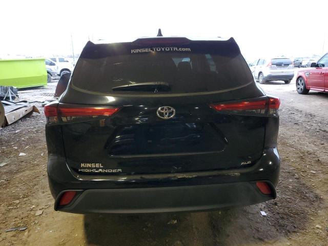5TDGZRAH2MS532690 - 2021 TOYOTA HIGHLANDER XLE BLACK photo 6