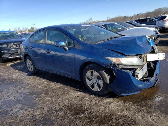 2HGFB2F57DH575072 - 2013 HONDA CIVIC LX BLUE photo 4