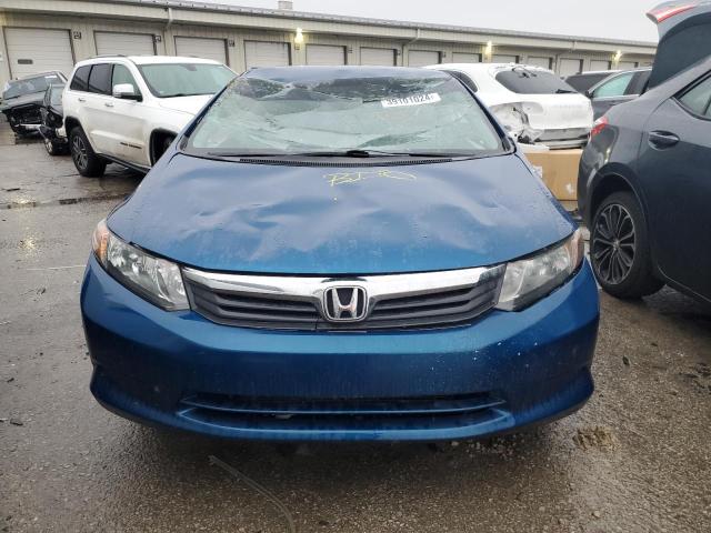 19XFB2F53CE063351 - 2012 HONDA CIVIC LX BLUE photo 5