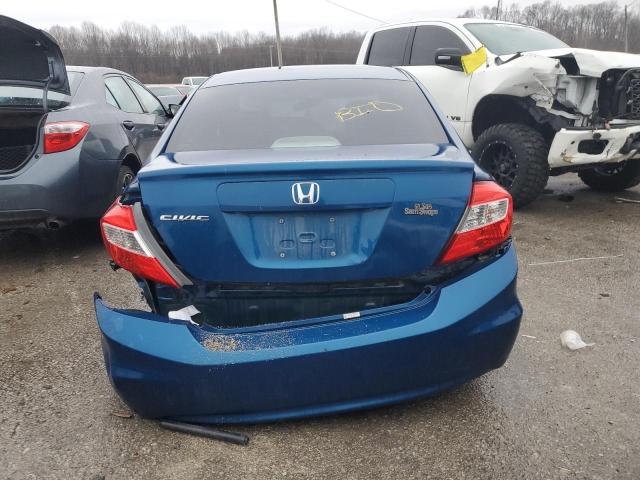 19XFB2F53CE063351 - 2012 HONDA CIVIC LX BLUE photo 6