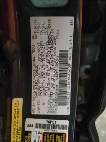 5TFLU4EN9DX064810 - 2013 TOYOTA TACOMA DOUBLE CAB 灰色 照片 13