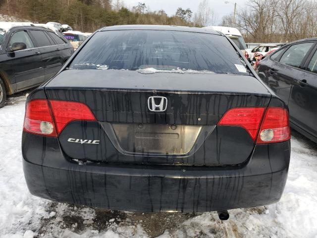 1HGFA16827L030220 - 2007 HONDA CIVIC EX BLACK photo 6