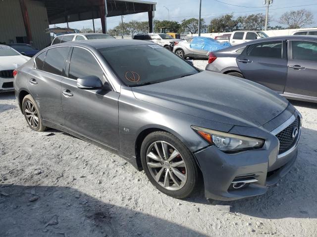 JN1EV7AP6HM733396 - 2017 INFINITI Q50 PREMIUM GRAY photo 4