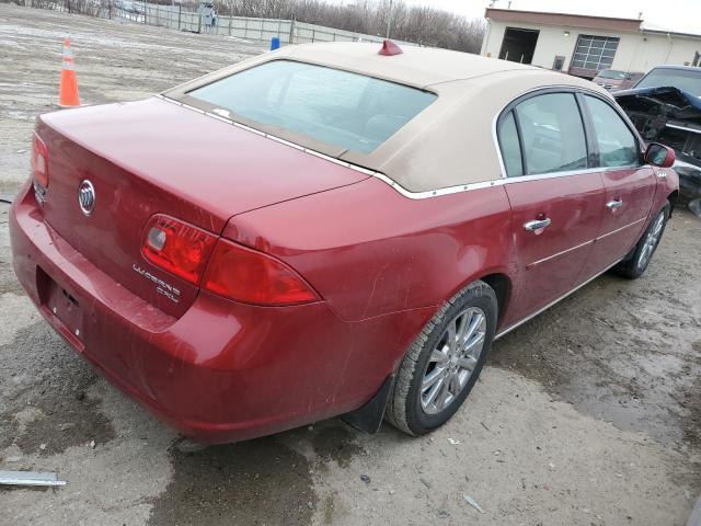 1G4HD57M39U117165 - 2009 BUICK LUCERNE CXL RED photo 3