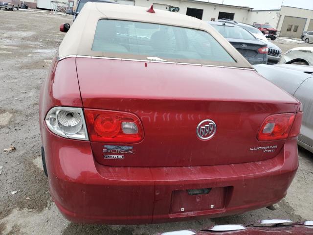 1G4HD57M39U117165 - 2009 BUICK LUCERNE CXL RED photo 6