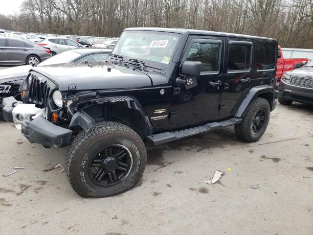 1C4HJWEG2CL206450 - 2012 JEEP WRANGLER U SAHARA BLACK photo 1