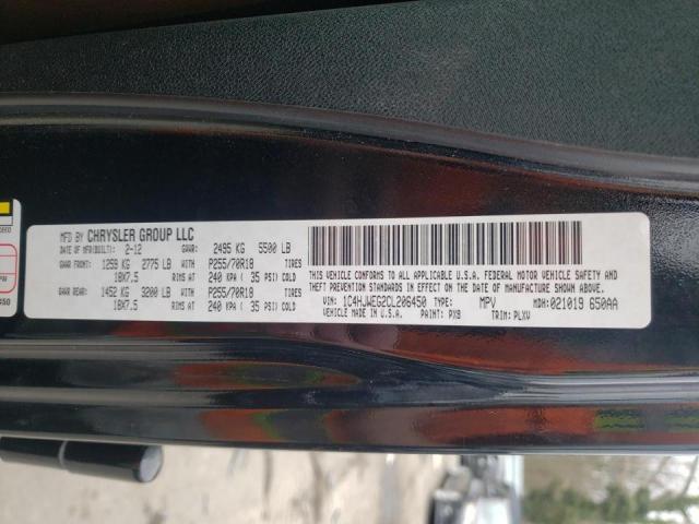 1C4HJWEG2CL206450 - 2012 JEEP WRANGLER U SAHARA BLACK photo 12