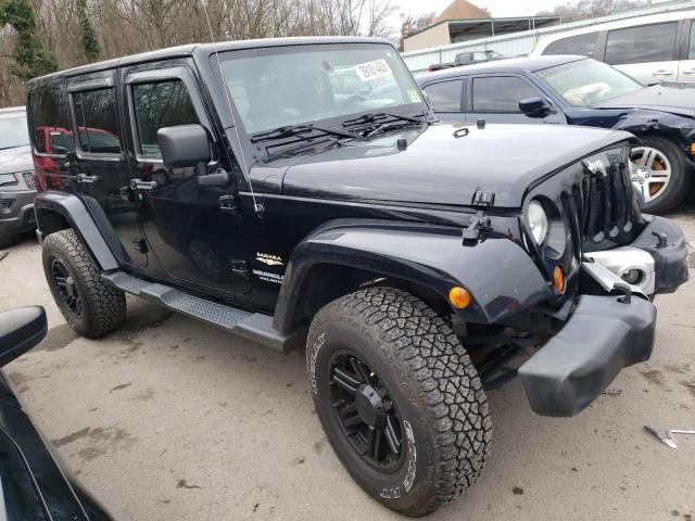 1C4HJWEG2CL206450 - 2012 JEEP WRANGLER U SAHARA BLACK photo 4