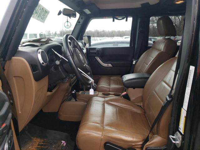 1C4HJWEG2CL206450 - 2012 JEEP WRANGLER U SAHARA BLACK photo 7