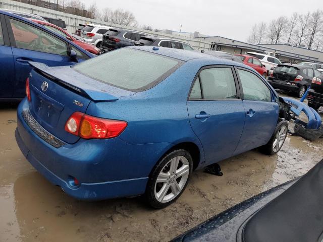 1NXBE40E39Z106232 - 2009 TOYOTA COROLLA XRS BLUE photo 3