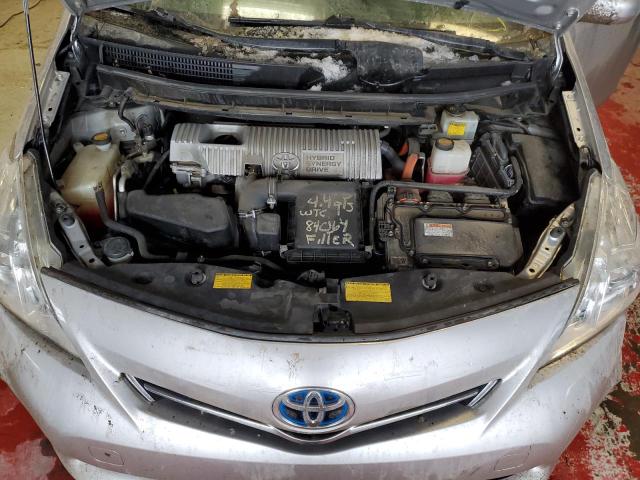 JTDZN3EU7D3244450 - 2013 TOYOTA PRIUS V SILVER photo 12