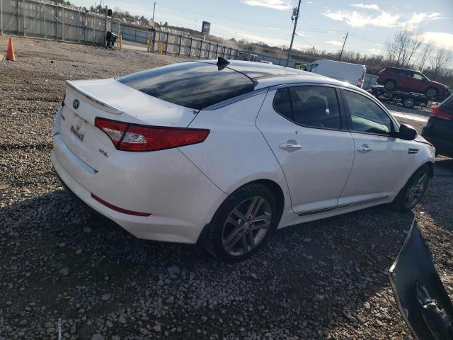 5XXGR4A67DG163747 - 2013 KIA OPTIMA SX WHITE photo 3