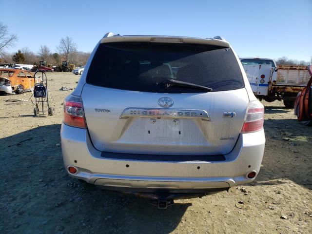 JTEEW44A682018609 - 2008 TOYOTA HIGHLANDER HYBRID LIMITED SILVER photo 6