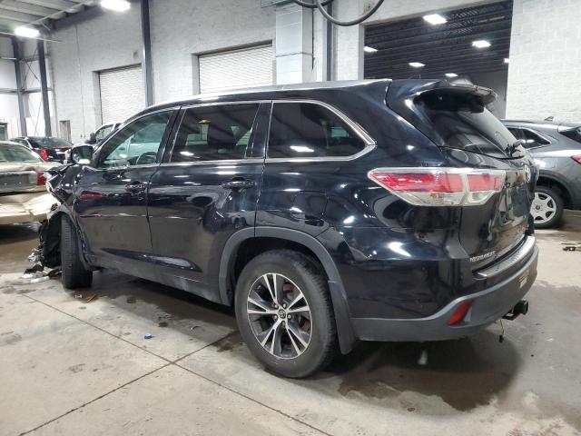 5TDJKRFH1GS285198 - 2016 TOYOTA HIGHLANDER XLE BLACK photo 2