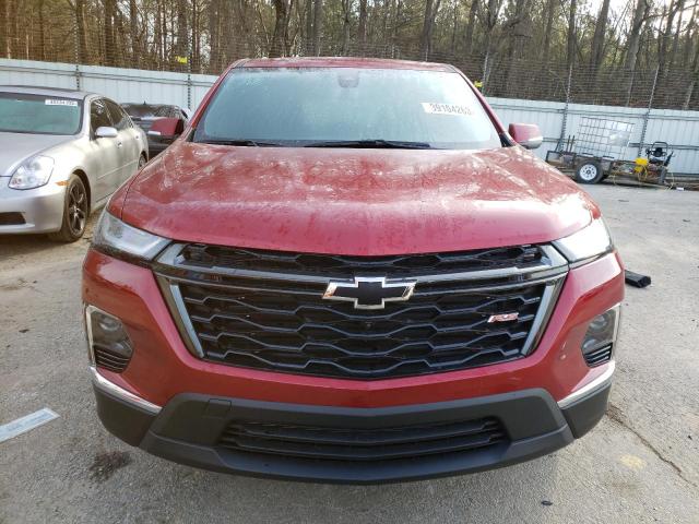 1GNERJKW5PJ149938 - 2023 CHEVROLET TRAVERSE RS RED photo 5