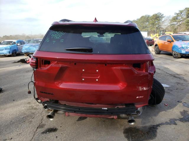 1GNERJKW5PJ149938 - 2023 CHEVROLET TRAVERSE RS RED photo 6