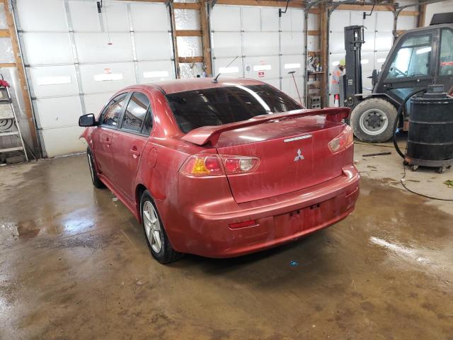 JA3AU26U39U037515 - 2009 MITSUBISHI LANCER ES/ES SPORT RED photo 2