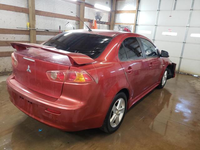 JA3AU26U39U037515 - 2009 MITSUBISHI LANCER ES/ES SPORT RED photo 3