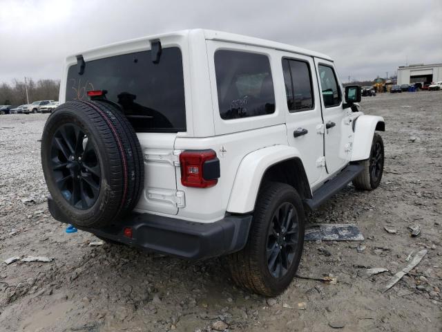 1C4JJXP65NW198972 - 2022 JEEP WRANGLER U SAHARA 4XE WHITE photo 3