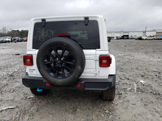 1C4JJXP65NW198972 - 2022 JEEP WRANGLER U SAHARA 4XE WHITE photo 6