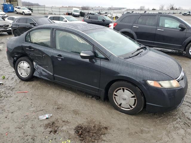 JHMFA36207S025768 - 2007 HONDA CIVIC HYBRID BLUE photo 4