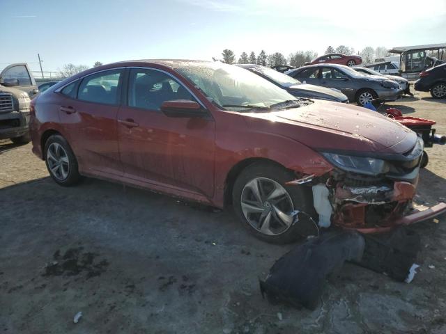 2HGFC2F60KH571223 - 2019 HONDA CIVIC LX RED photo 4