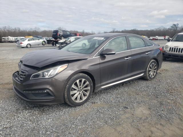 5NPE34AF1GH429037 - 2016 HYUNDAI SONATA SPORT BROWN photo 1