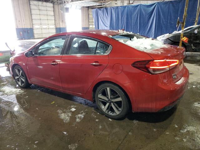 3KPFN4A84HE117171 - 2017 KIA FORTE EX RED photo 2