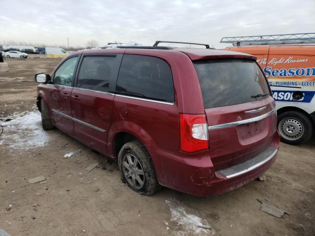 2C4RC1BG6CR233132 - 2012 CHRYSLER TOWN & COU TOURING RED photo 2