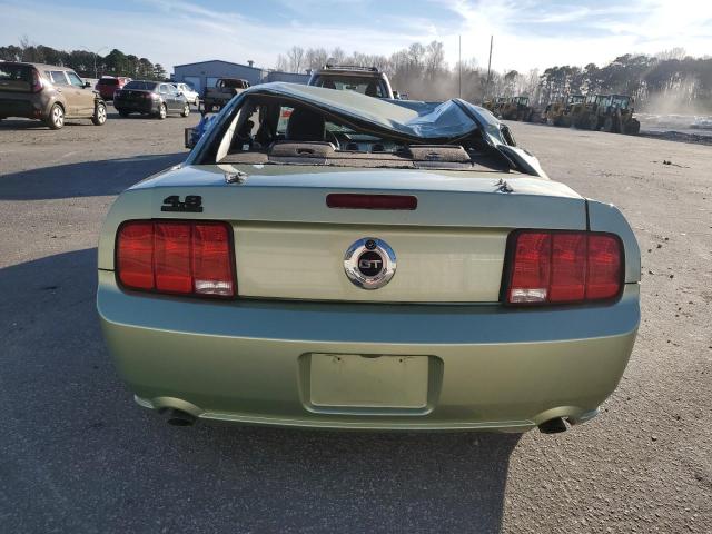 1ZVFT82H455193439 - 2005 FORD MUSTANG GT GREEN photo 6
