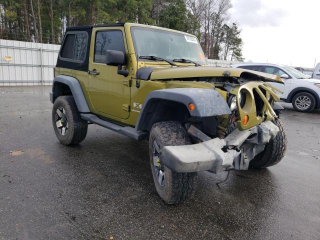 1J4FA24157L159993 - 2007 JEEP WRANGLER X GREEN photo 4