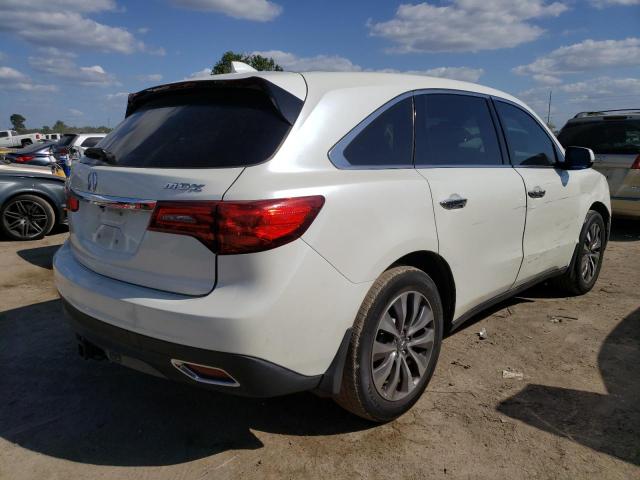 5FRYD3H49EB018052 - 2014 ACURA MDX TECHNOLOGY WHITE photo 3