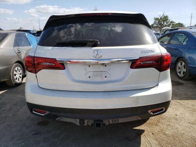 5FRYD3H49EB018052 - 2014 ACURA MDX TECHNOLOGY WHITE photo 6