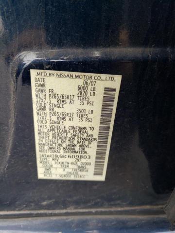 5N1AR18U68C609803 - 2008 NISSAN PATHFINDER S 蓝色 照片 13