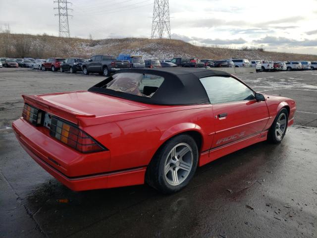 1G1FP33F5LL105877 - 1990 CHEVROLET CAMARO IROC-Z RED photo 3