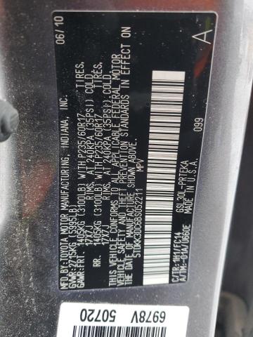 5TDKK3DC6BS052211 - 2011 TOYOTA SIENNA LE GRAY photo 14