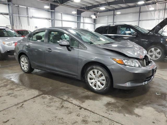 2HGFB2F51CH309884 - 2012 HONDA CIVIC LX GRAY photo 4