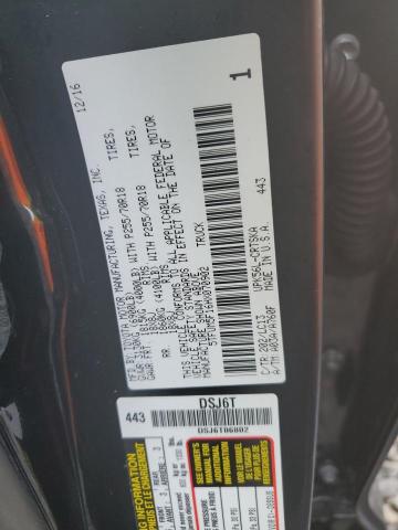 5TFUM5F16HX070902 - 2017 TOYOTA TUNDRA DOUBLE CAB SR/SR5 BLACK photo 12