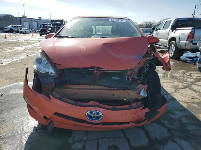 JTDKDTB35E1078121 - 2014 TOYOTA PRIUS C ORANGE photo 5