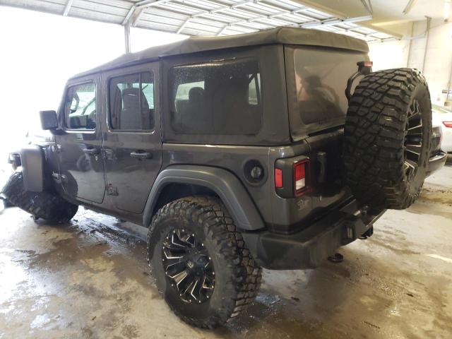 1C4HJXDN3JW185643 - 2018 JEEP WRANGLER U SPORT Сірий фото 2