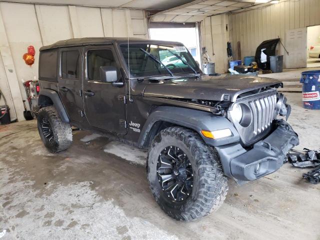1C4HJXDN3JW185643 - 2018 JEEP WRANGLER U SPORT Сірий фото 4