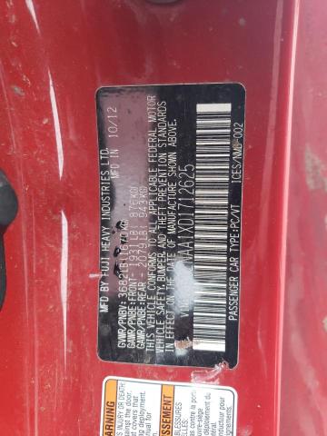 JF1ZNAA1XD1712625 - 2013 TOYOTA SCION FR-S 红色 照片 12